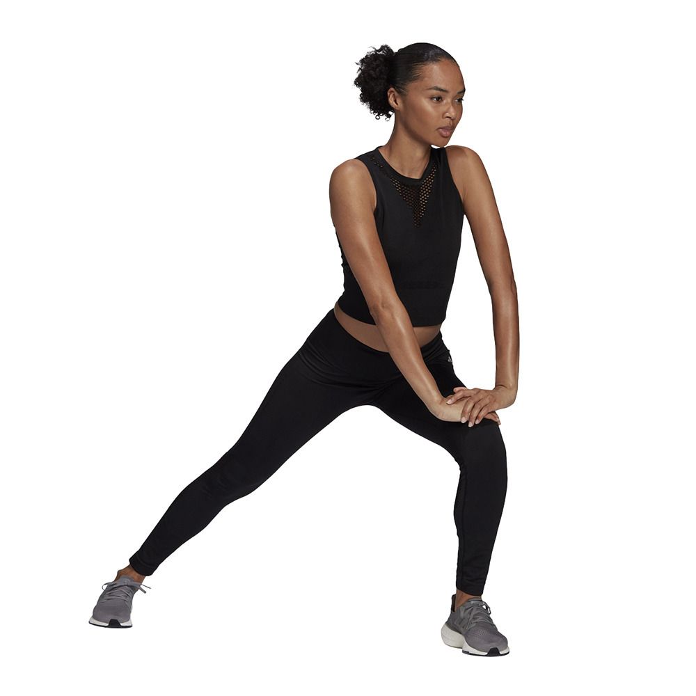 Adidas Performance 7/8 AEROKNIT RUNNING - Legging Femme black