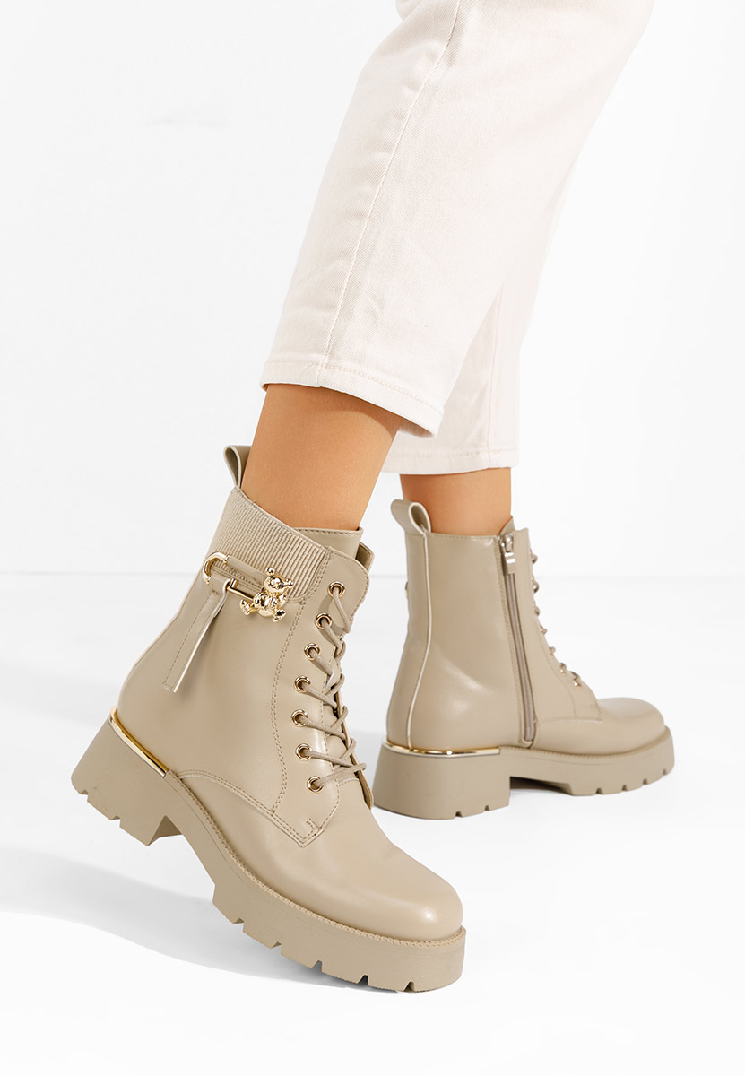Bottines à lacets femme kaki Eryn V2