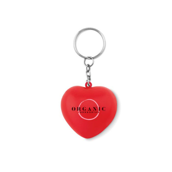 GiftRetail MO9210 - LOVY RING Porte-clés en PU forme cœur