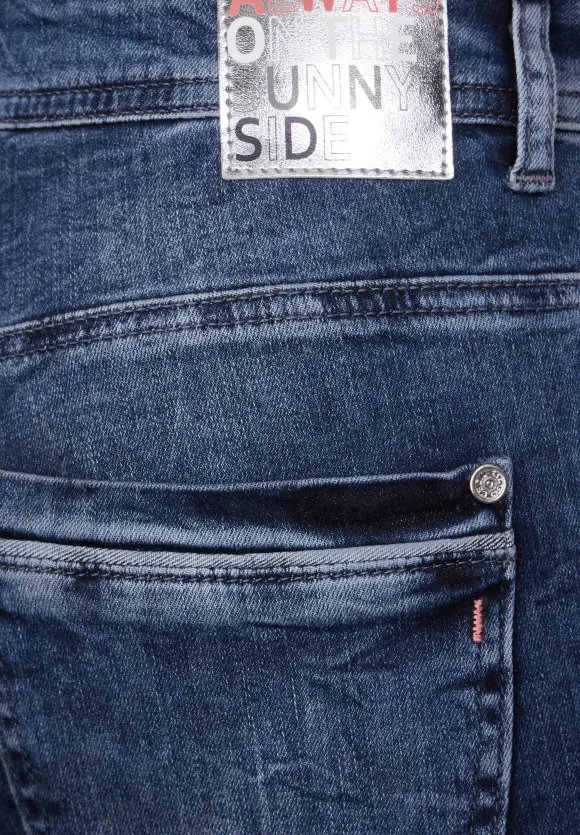 Casual Fit Jeans - mid blue used wash