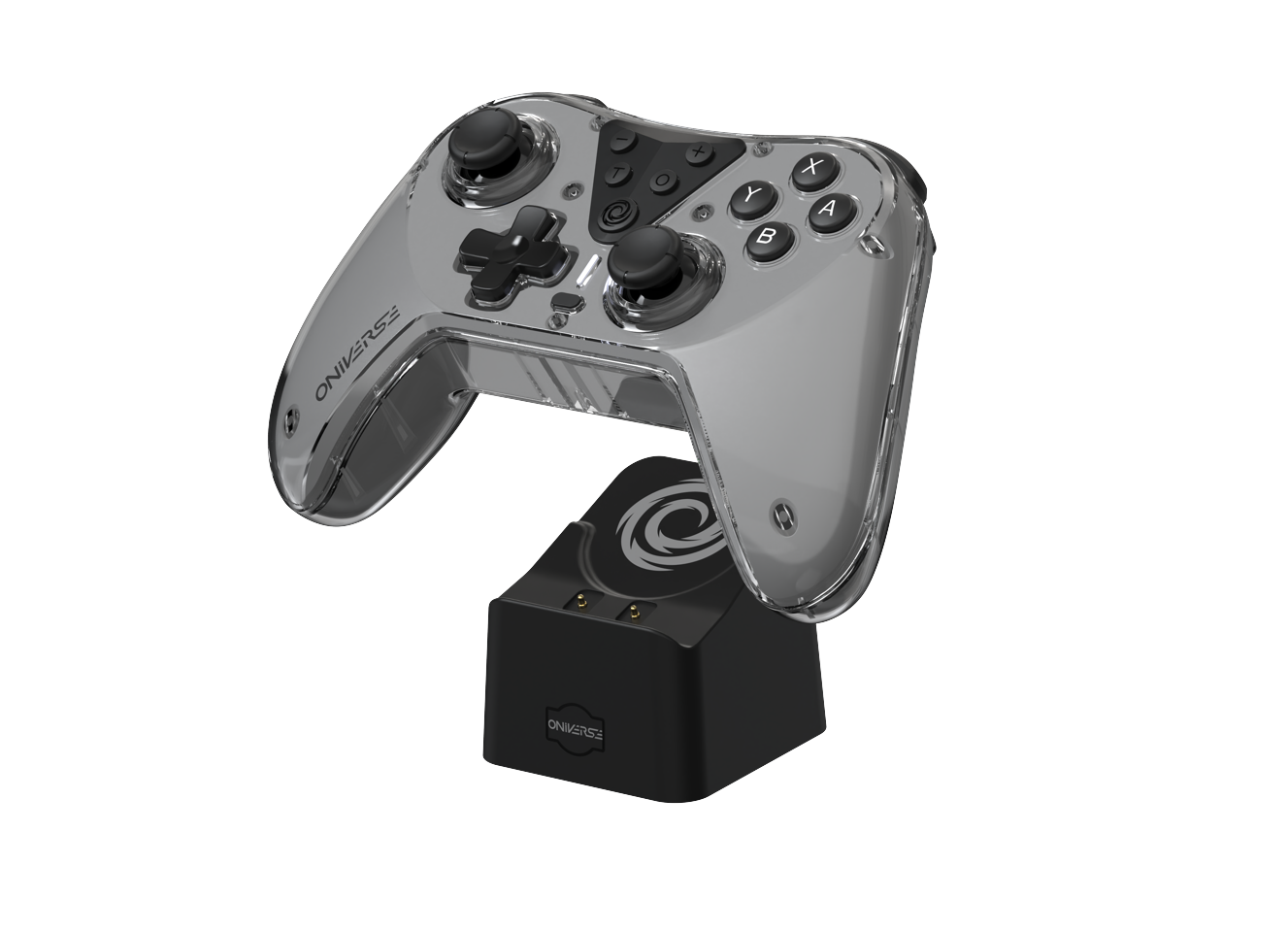 Nintendo Switch Oniverse Astralite Controller Wireless Smoked Black inkl. Charging Station