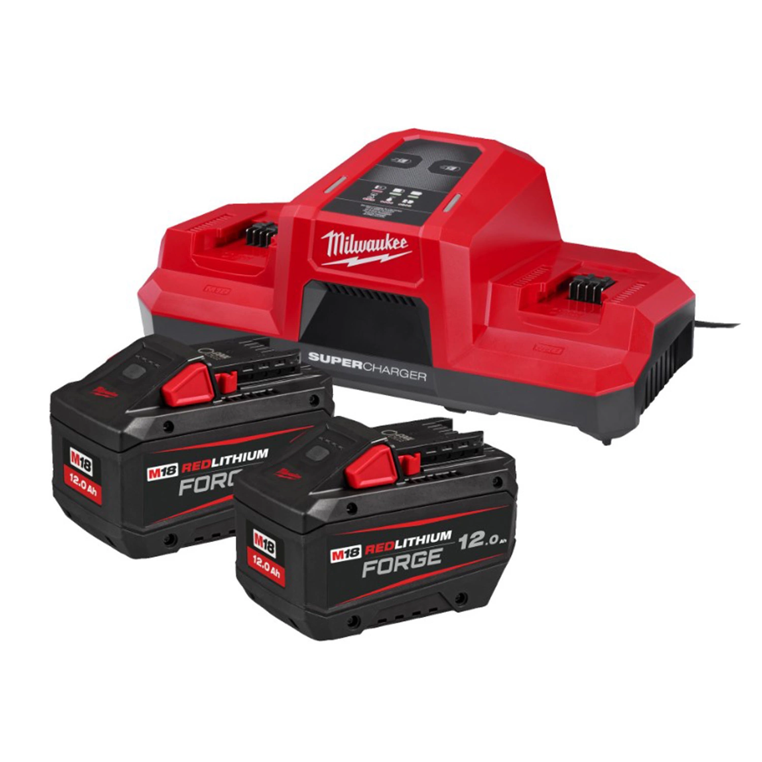 Milwaukee M18 FORGENRG-122DBSC 18V Li-ion accu starterset (2x 12.0Ah)   duo lader