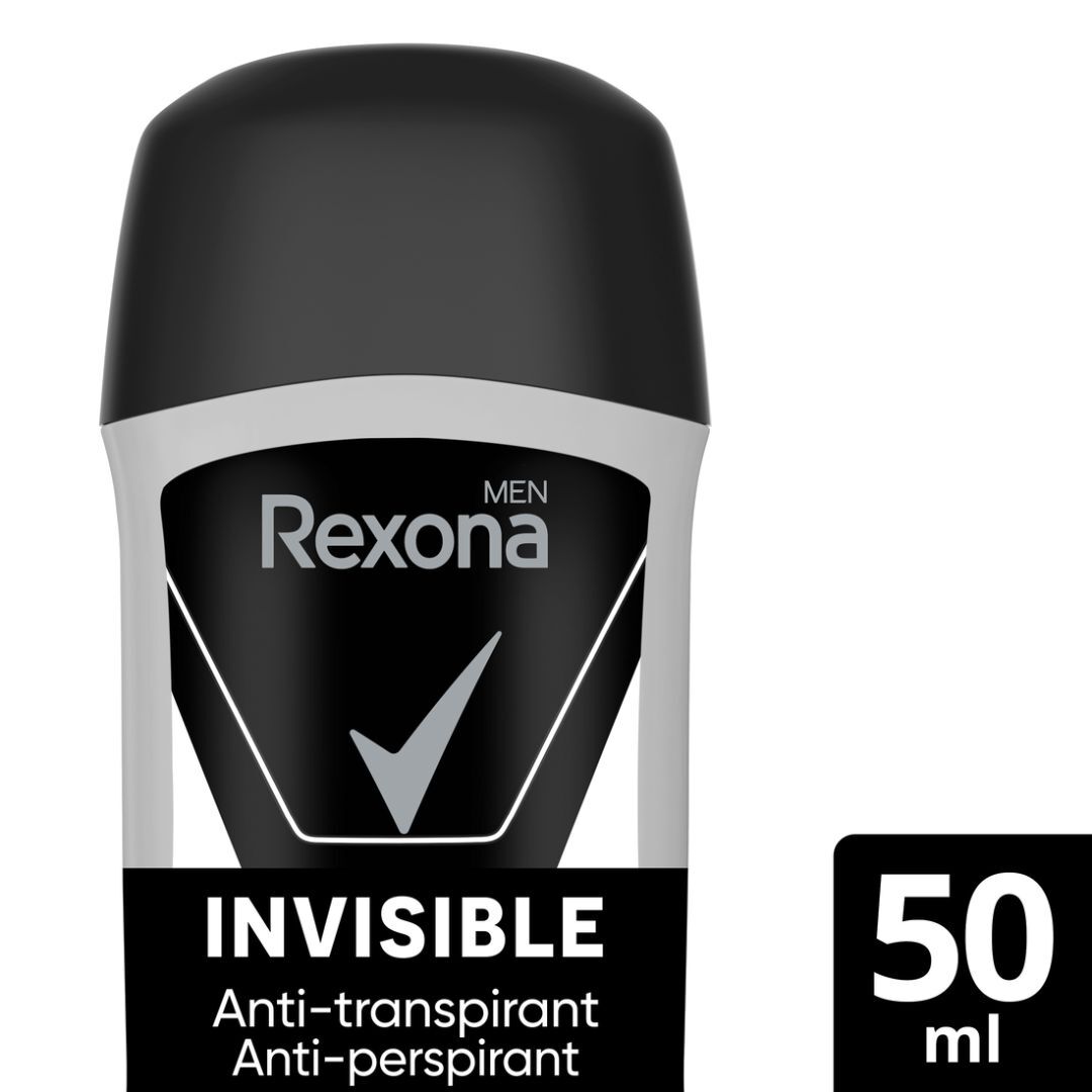 REXONA  Desodorizante Stick Invisible Black&White - 50ml