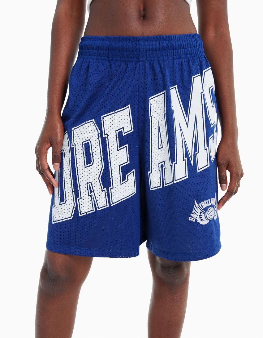 Bermuda de malha estampada