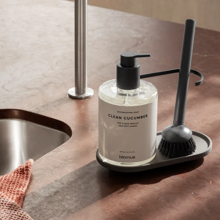 Blomus - Dhuva Spülorganizer mit Spülbürste, lily white