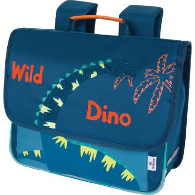 Cartable Dino - 35 cm - 1 compartiment - marine et bleu - Oberthur