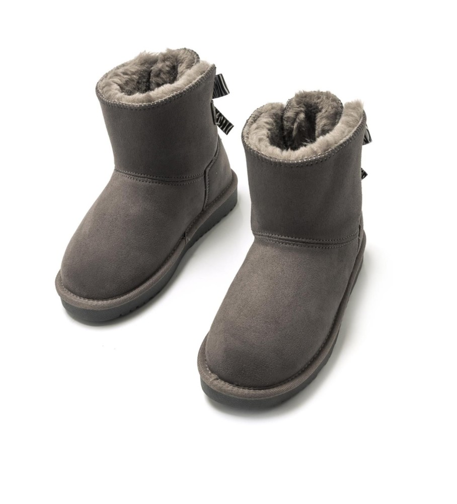 Botas infantis casuais Mustang Sky cinza
