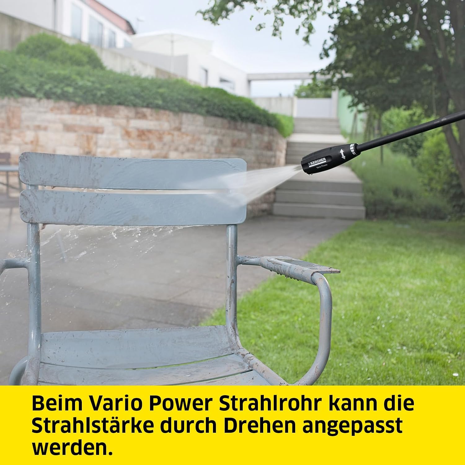Kärcher Hochdruckreiniger K 3: für leichte Verschmutzungen an Fahrrädern, Gartenzäunen, Motorrädern & Co. Flächenleistung 25 m²/h. Mit Pistole, 6 m Hochdruckschlauch und Vario Power-Strahlrohr Gelb