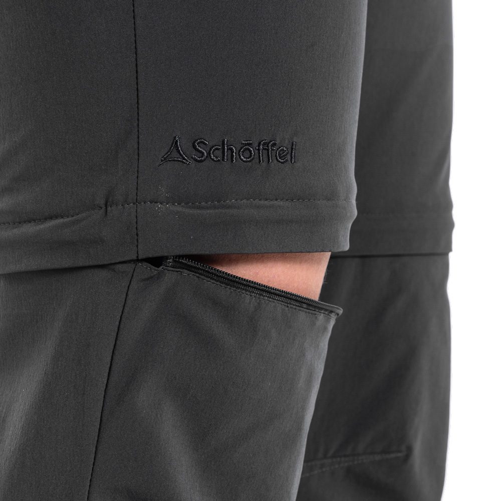 Schöffel Ascona Zip Off Hose Damen asphalt
