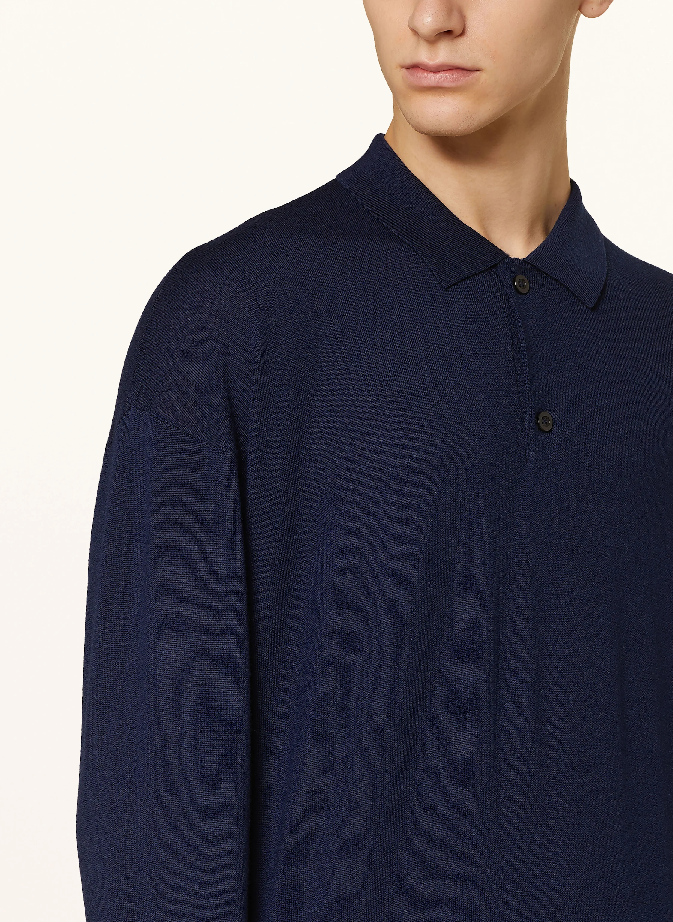 PAUL Strick-Poloshirt aus Merinowolle