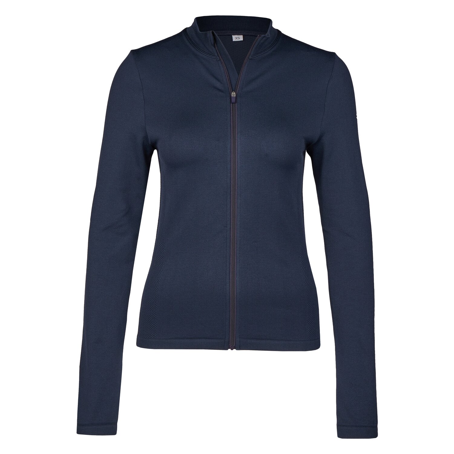 ESKADRON Classic Sports Zip-Shirt Seamless - navy
