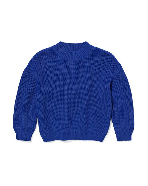 pull enfant en maille bleu