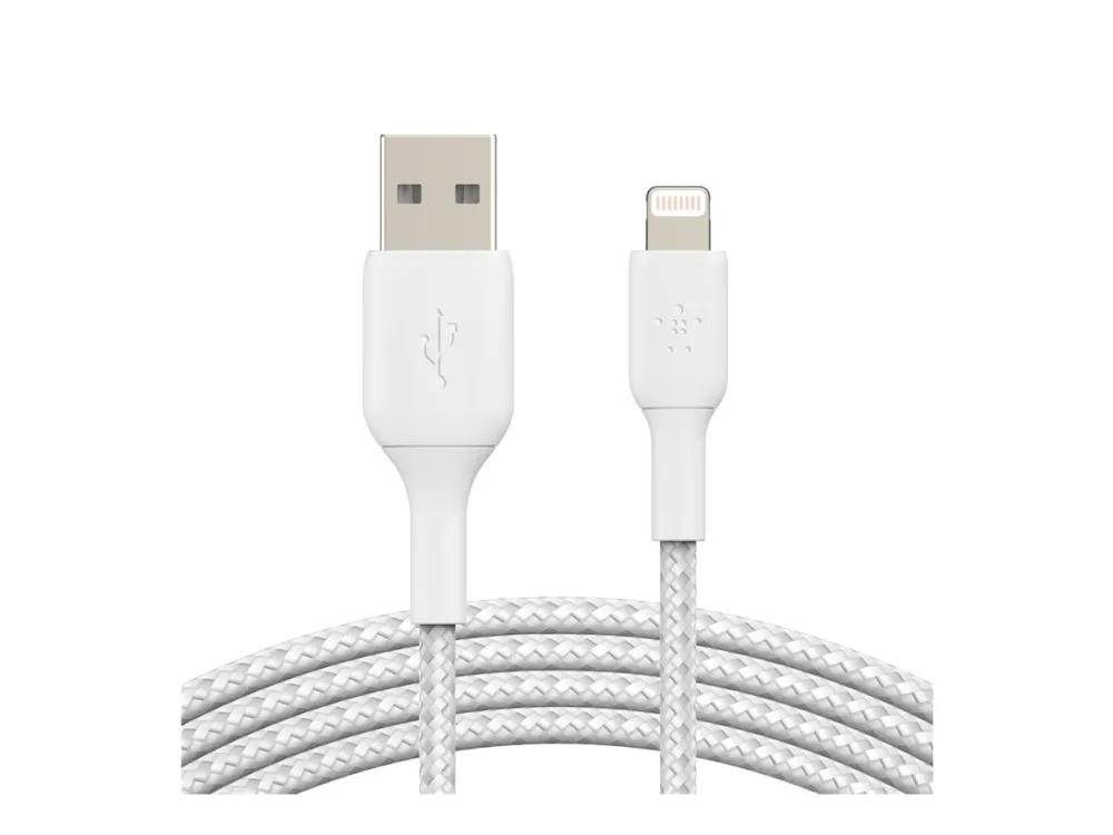 Belkin BoostCharge - Lightning-kabel - Lightning han til USB han - 1 m - hvid