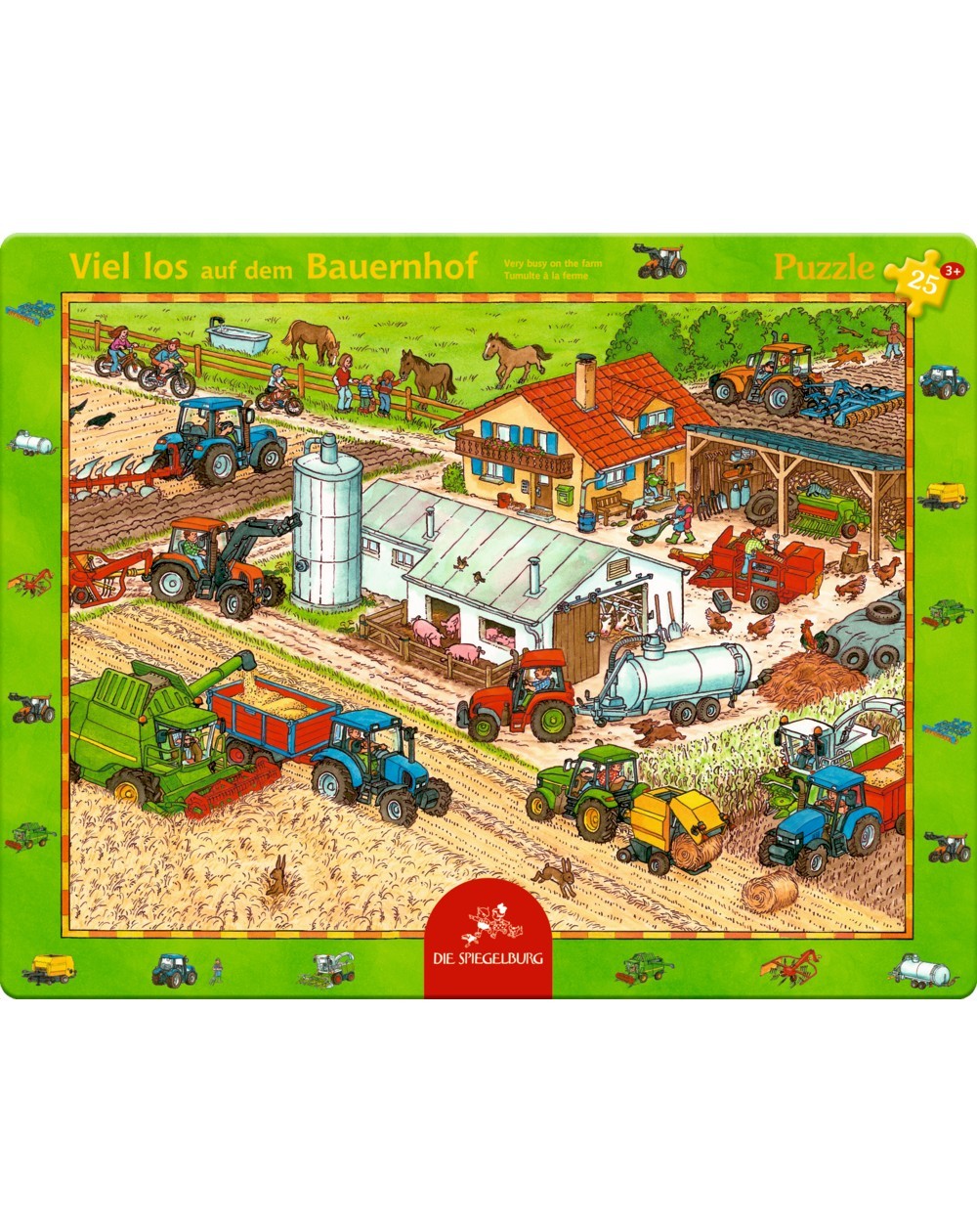 Rahmenpuzzle VIEL LOS AUF DEM BAUERNHOF 25-teilig