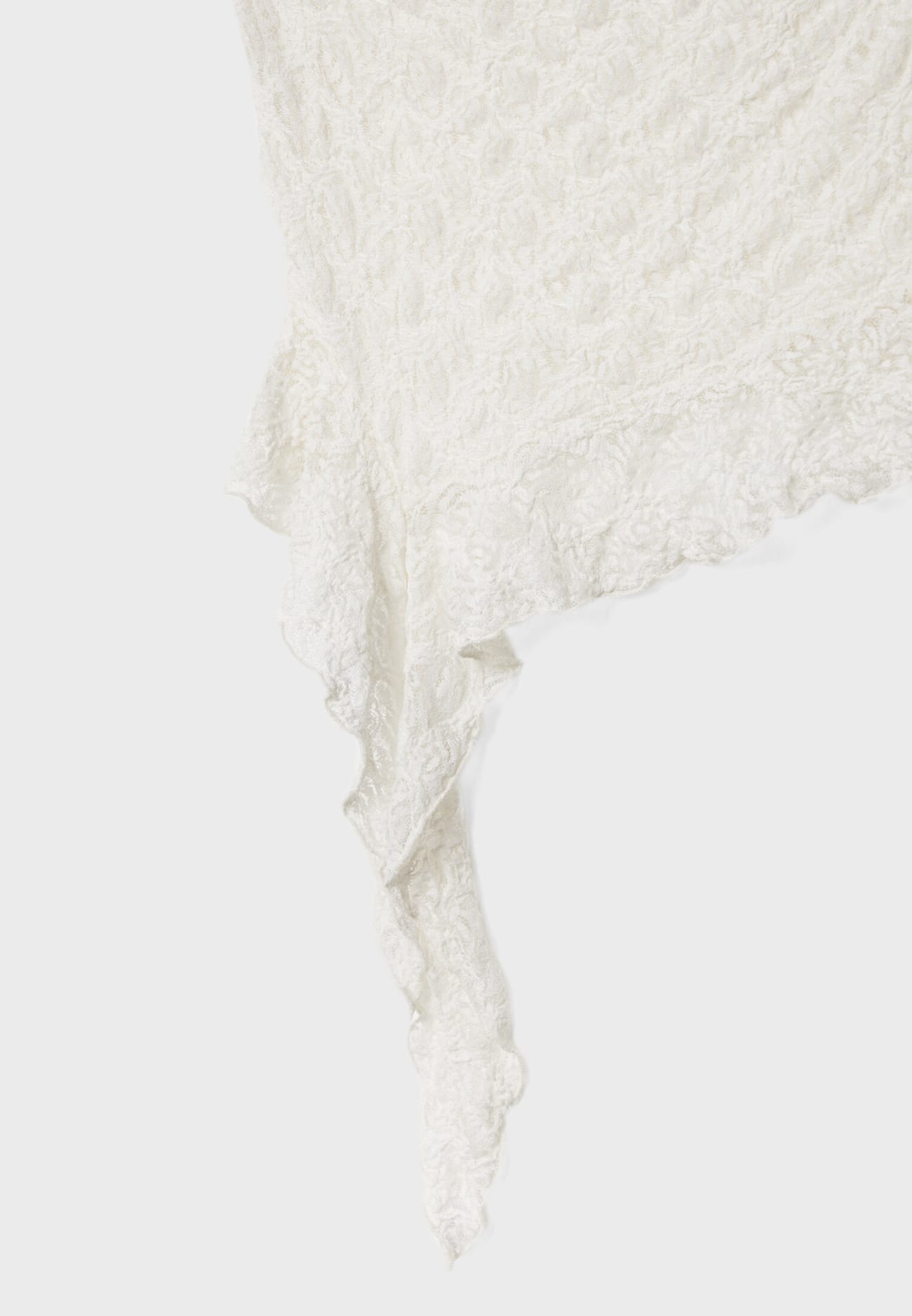 Top bandeau de renda com babados