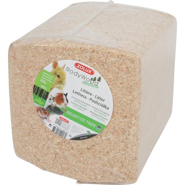 Litière lapin bois copeaux de pin 165l 165 litres
