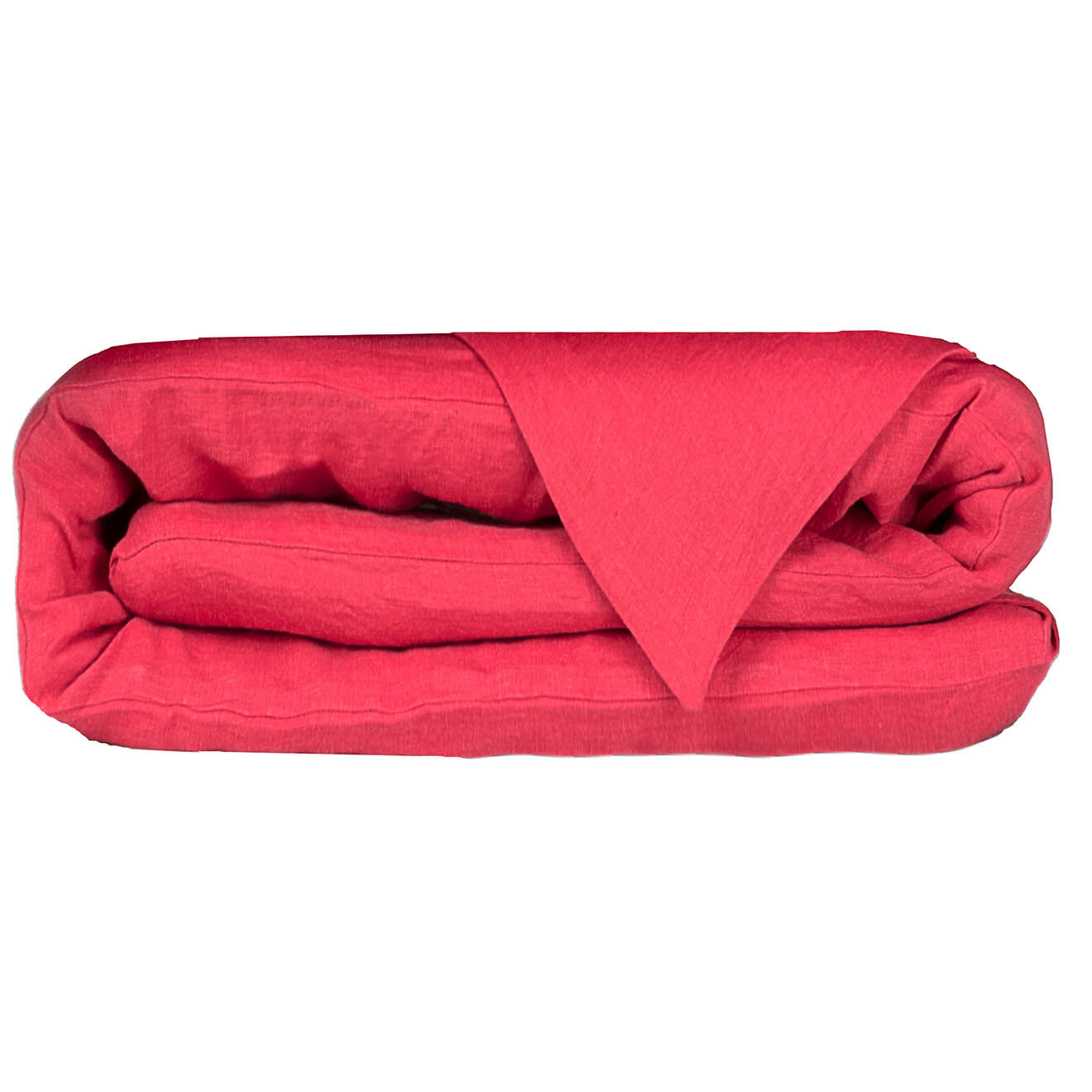 Febronie Home Housse de couette 100% Lin Hortense framboise