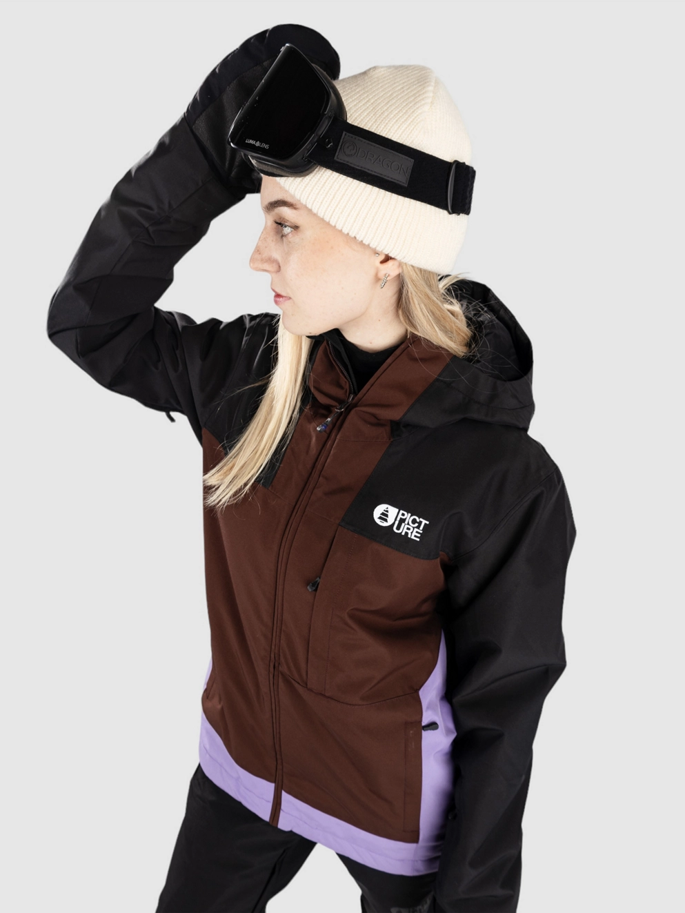 Picture Seakrest Jacket black chicory paisley