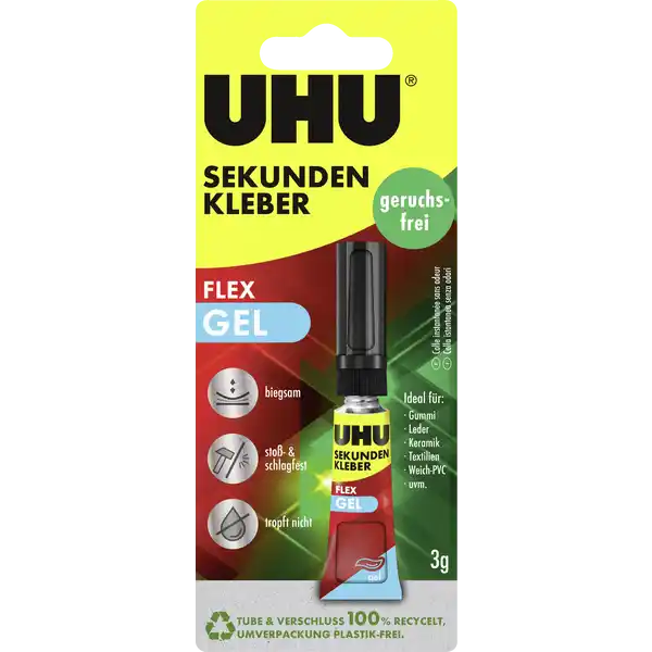 Sekundenkleber Geruchsfrei Superflex Gel