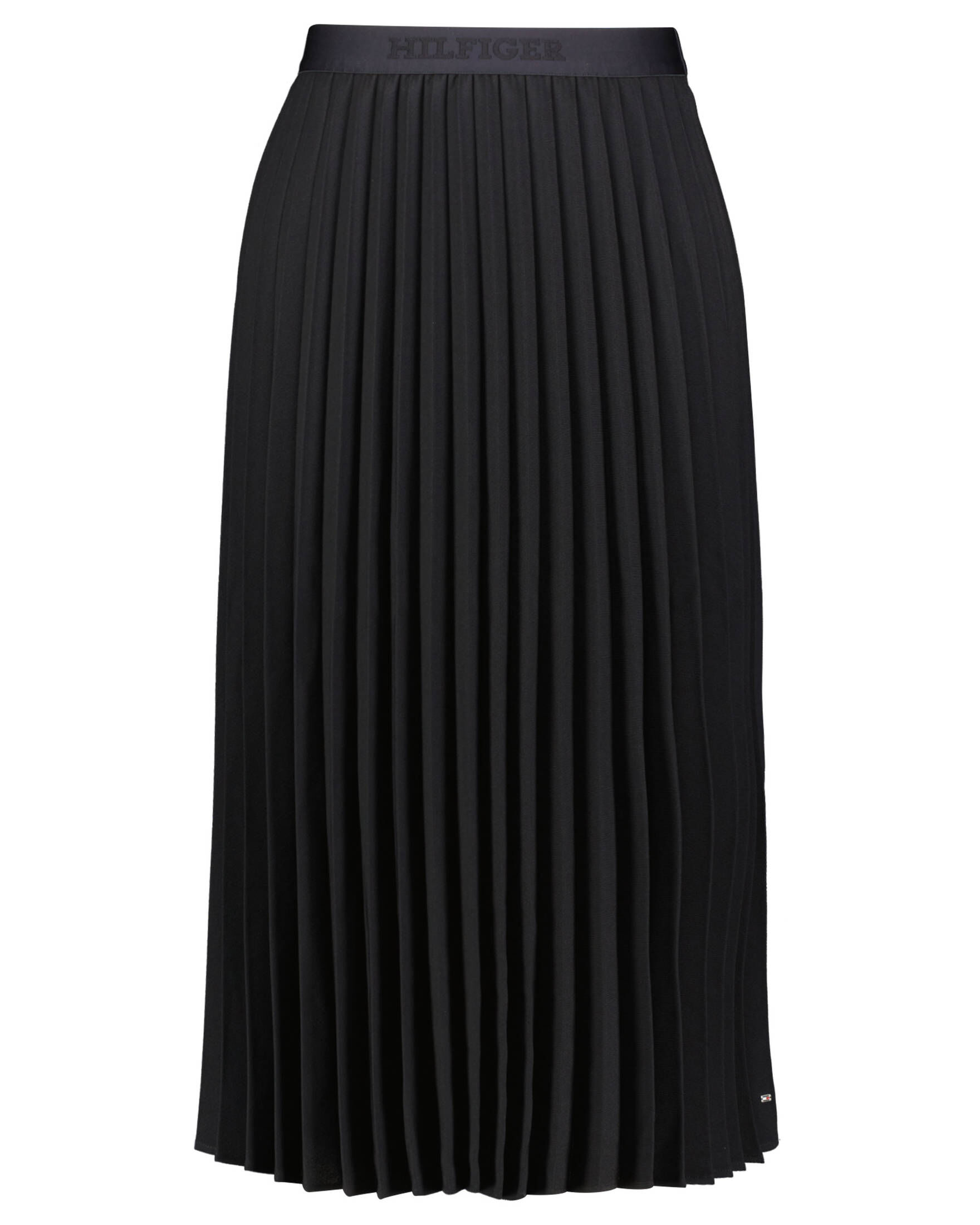 Tommy Hilfiger| Damen Plisseerock FLUID TWILL PLEATED MIDI SKIRT