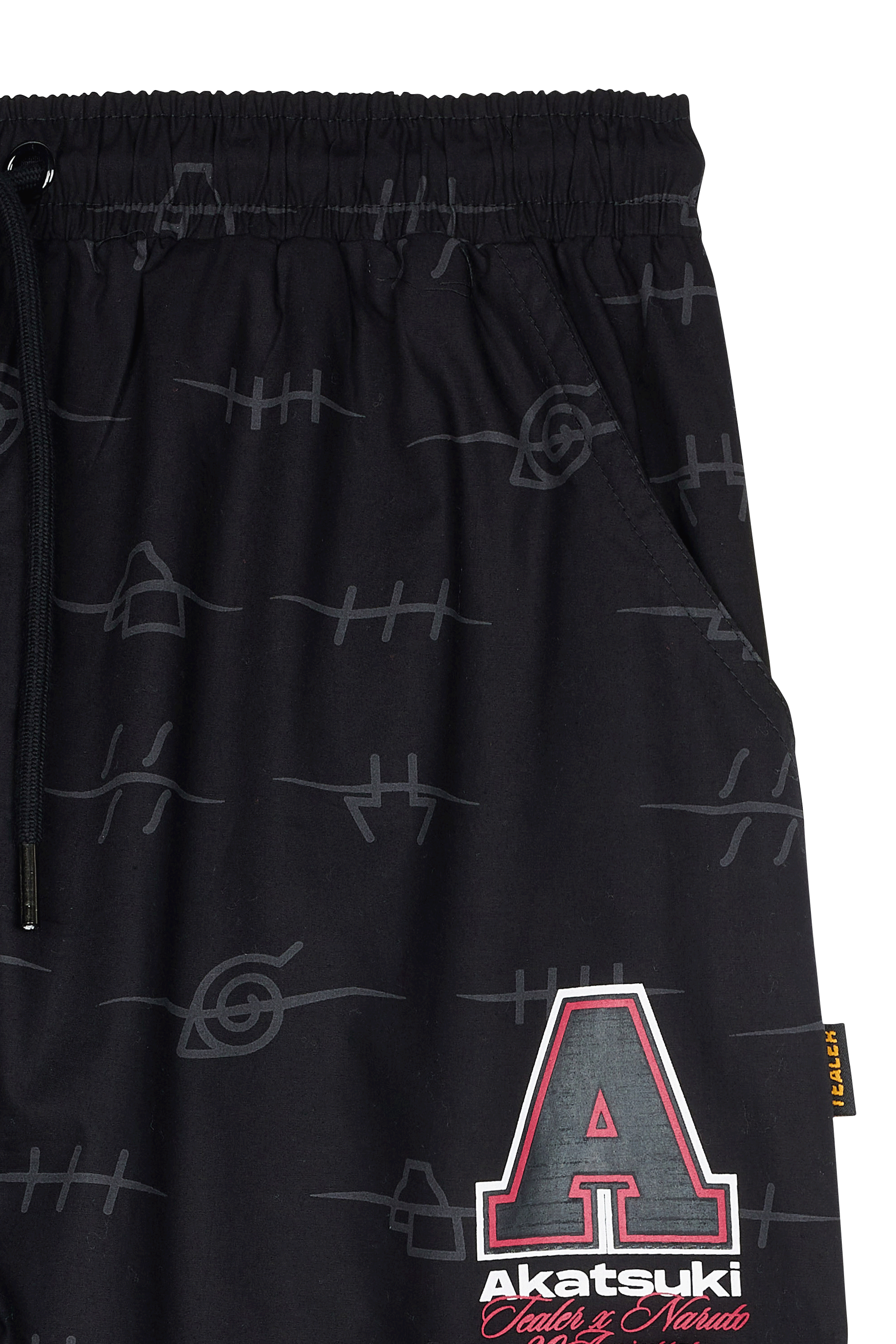 TEALER Pantalon tealer x naruto AKATSUKI Noir