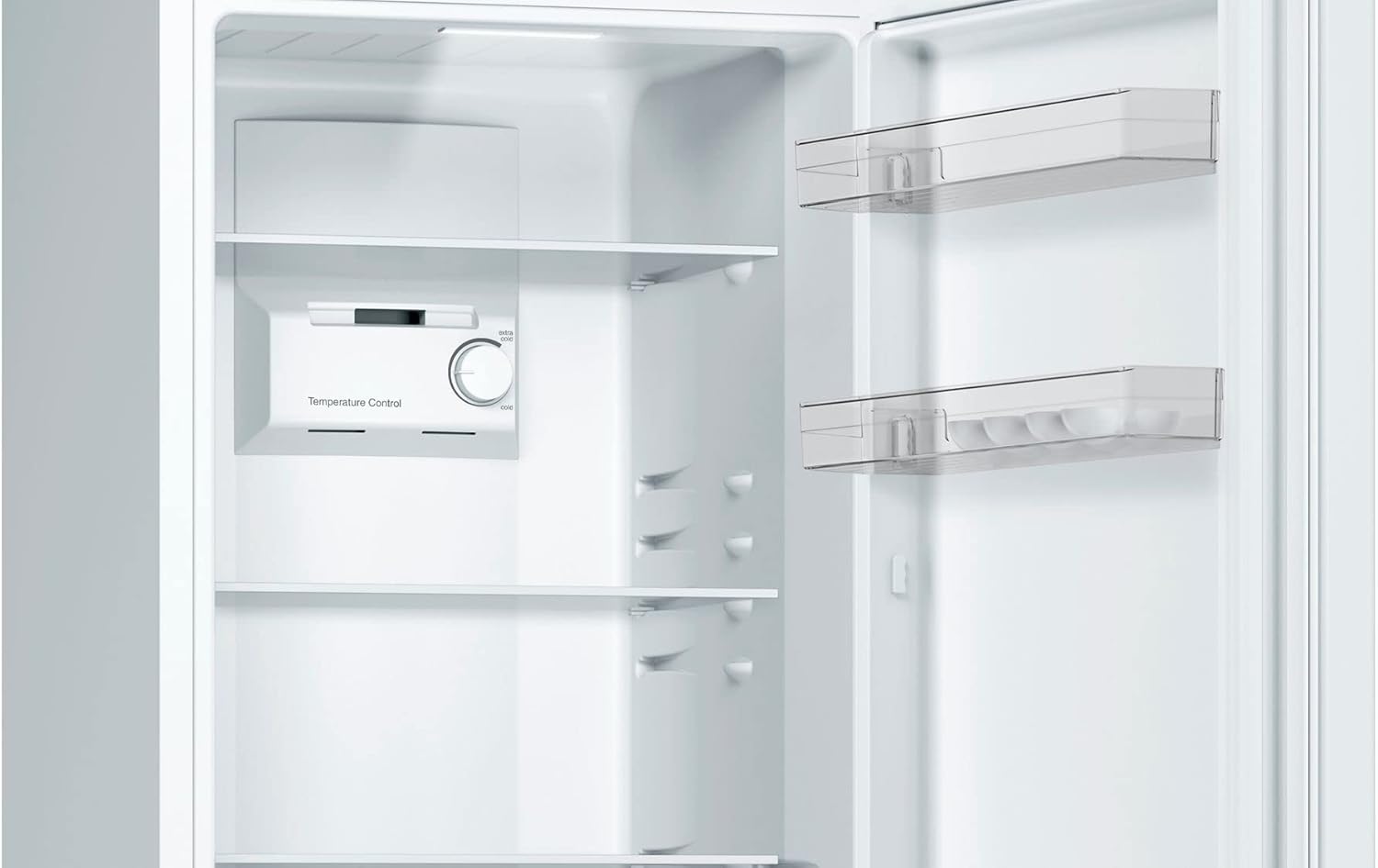 Bosch KGN33NWEB Serie 2 Kühl-Gefrier-Kombination, 176 x 60 cm, 192 L Kühlen & 87 L Gefrieren, NoFrost nie wieder abtauen, LED-Beleuchtung gleichmäßige Ausleuchtung