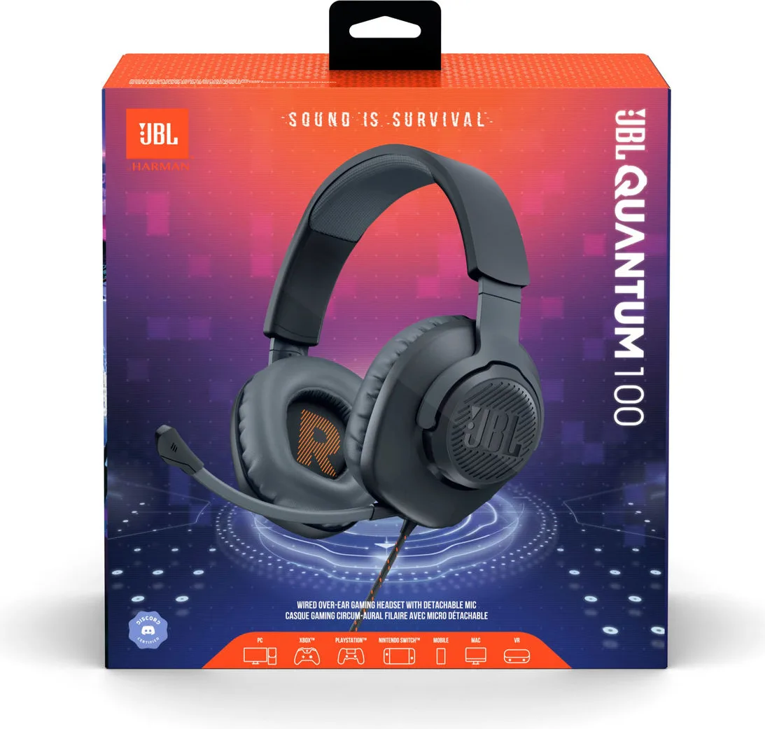 JBL Quantum 100 Noir Casques gaming
