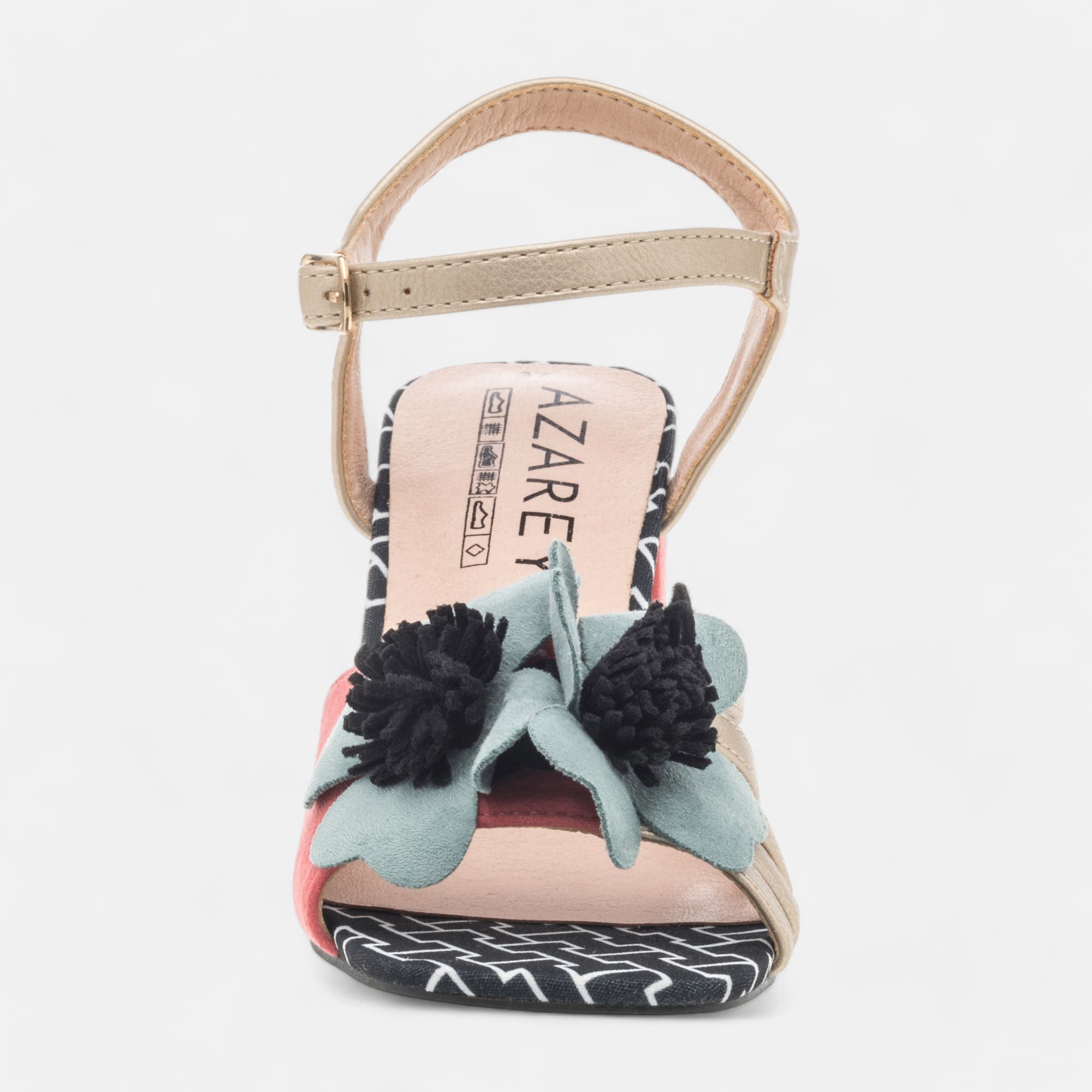 Nu-pieds à talon Femme corail