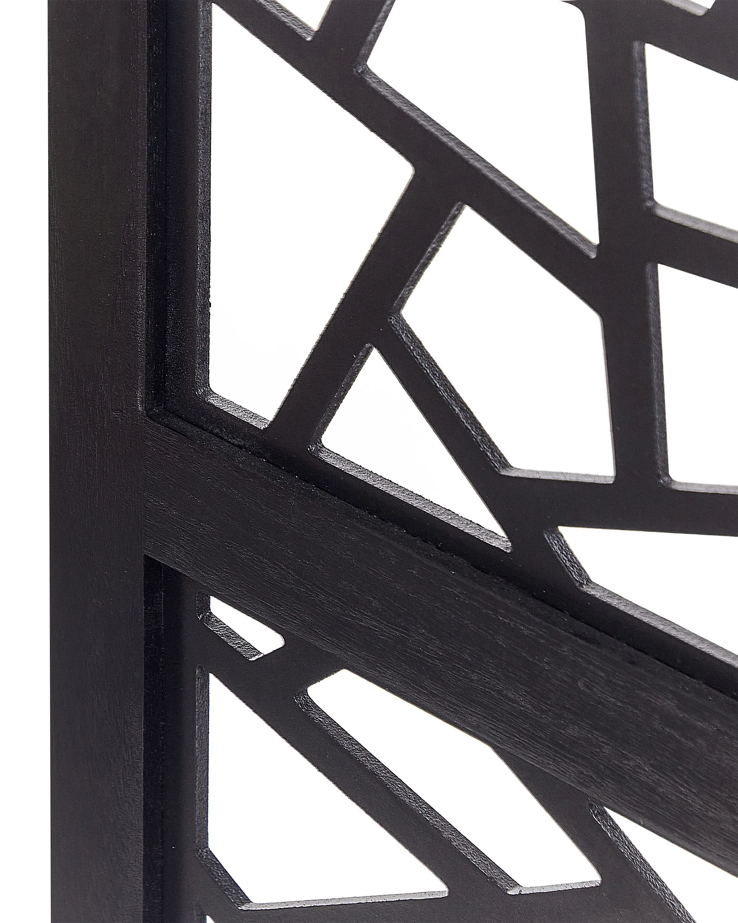 Roomdivider met 4 panelen PIANLARGO Zwart 163 cm 170 cm