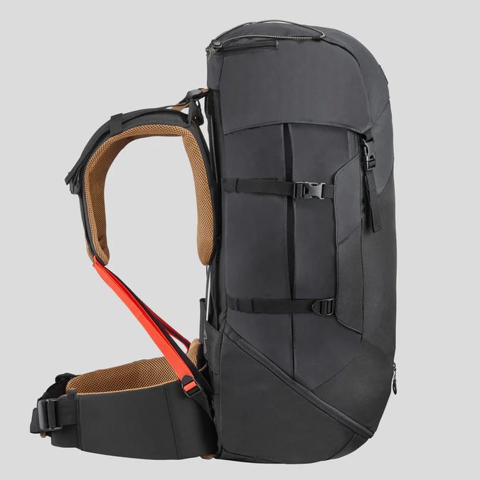Decathlon Forclaz - Mochila Forclaz MT100 Easyfit de 50 litros para mochileiros (masculina)