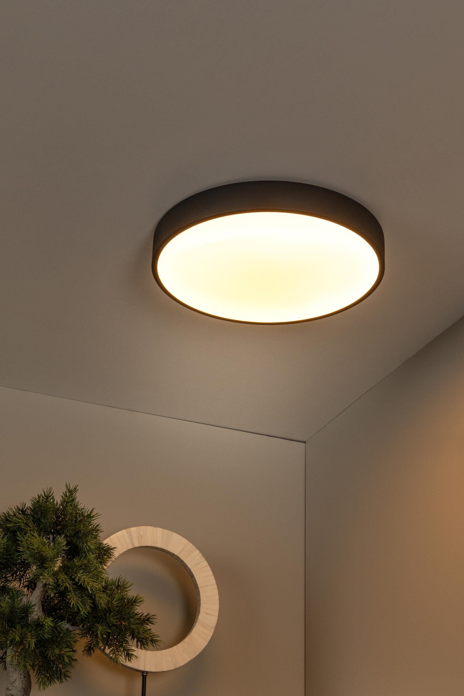 Unar plafondlamp LED Ã40 zwart