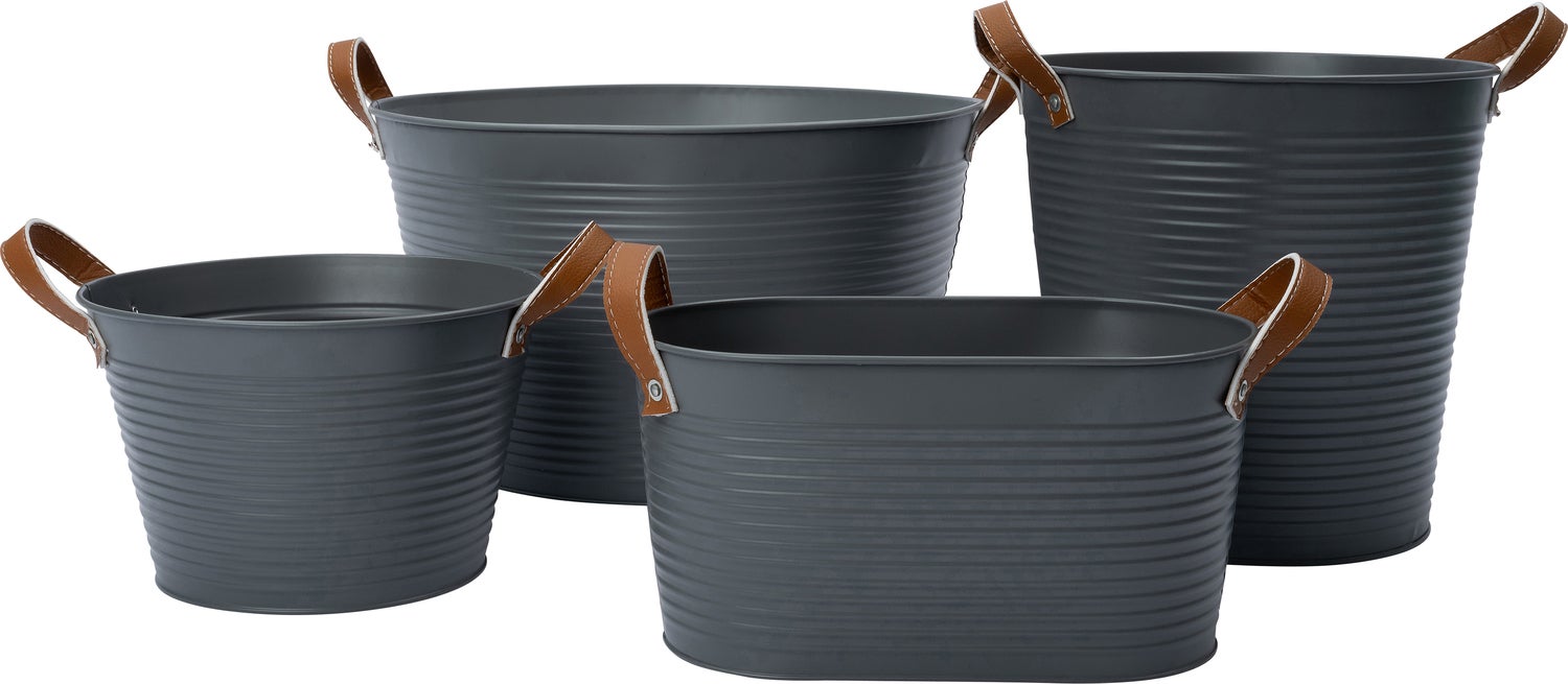 Intratuin plantenteil Radi grijs D 38 H 23 cm