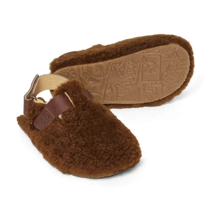 Pèpè Sabots Shearling | Marron