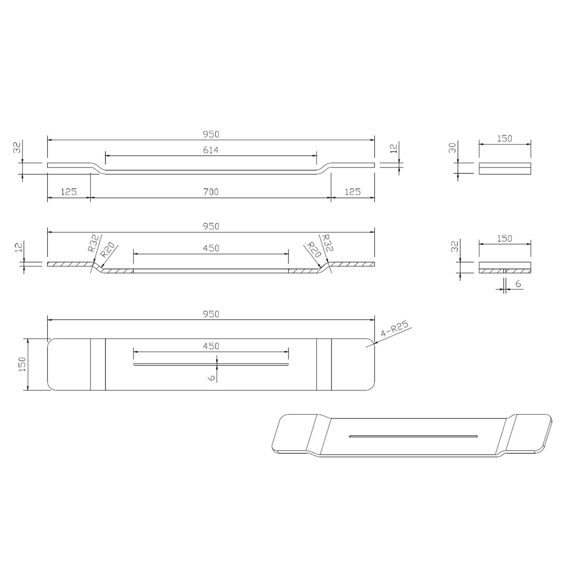 Best Design Hinza badplank 95cm solid surface sandstone