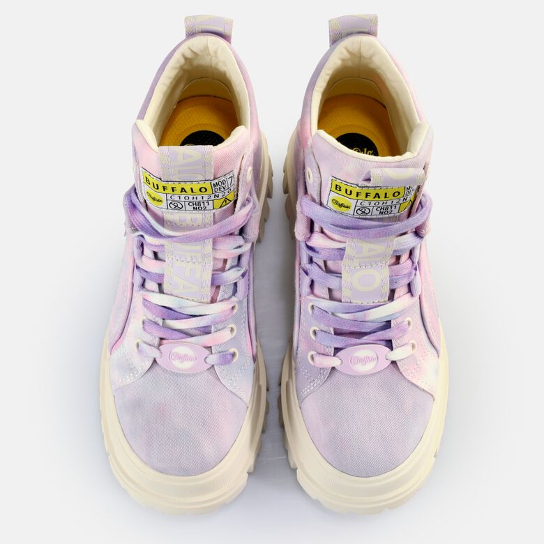 Aspha NC Mid Bottines véganes, tie dye lavande