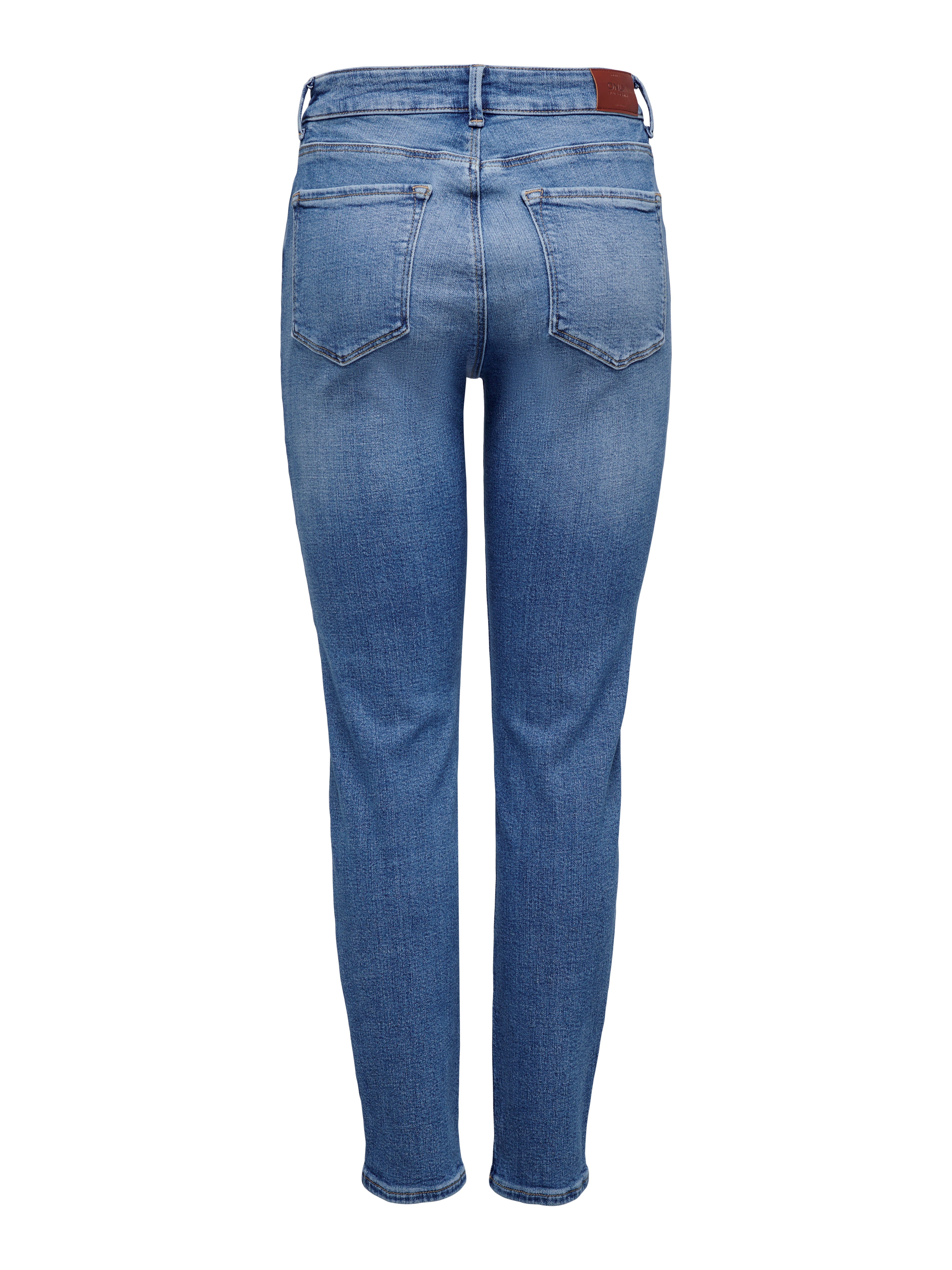 ONLEMILY Hohe Taille Gerade geschnitten Jeans Medium Blue Denim