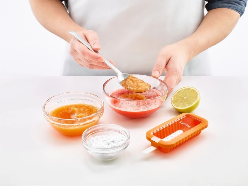 Lékué Glaceform Fun, Silikon, 4er Set Set zur Herstellung von hausgemachtem Eis