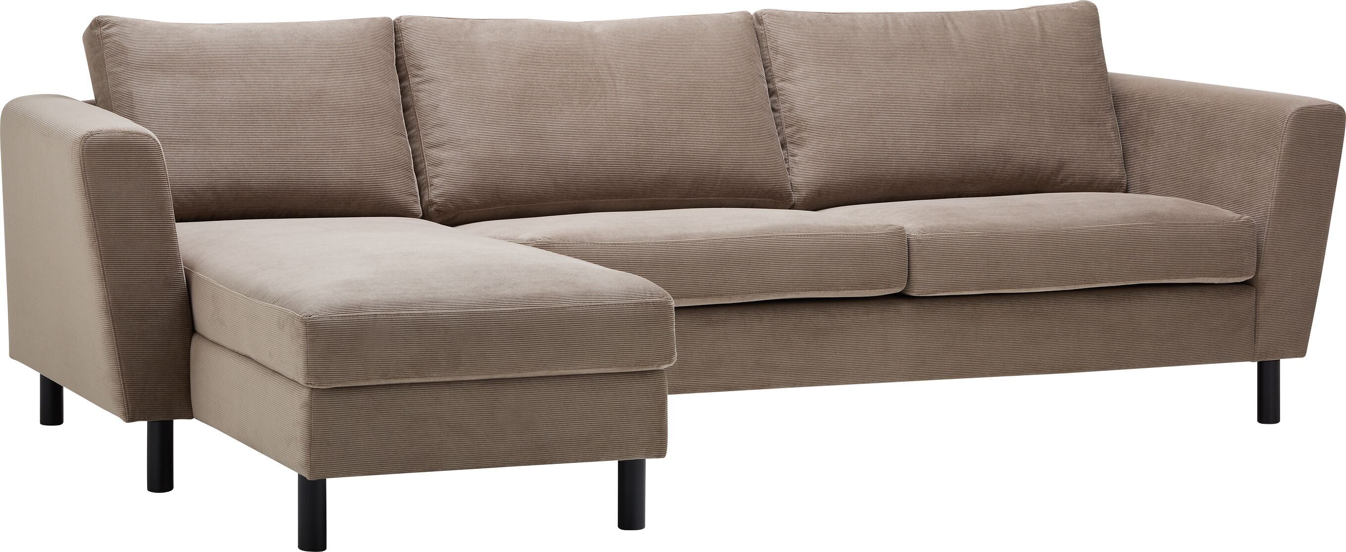 DIENER Ecksofa - Taupe / B: 235.0 cm x T: 156.0 cm x H: 81.0 cm