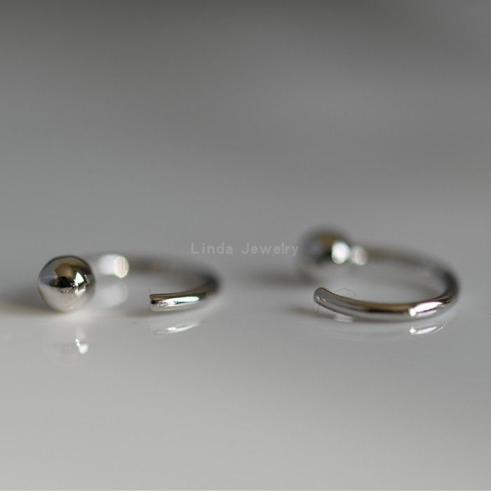 Hansha - 925 Sterling Zilveren Oorbel