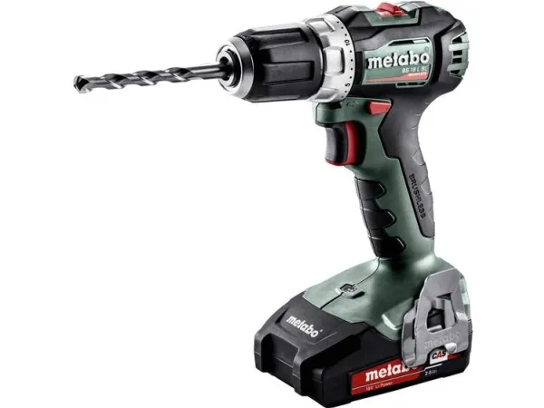 Metabo BS 18 L BL - Bor/driver - ledningfri - 2-hastigheders - nøgleløs borepatron 13 mm - 60 N·m - 2 batterier - 18 V