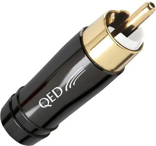 QED fiche RCA Performance Audio 40 Noir (la pièce) Accessoires de câblage