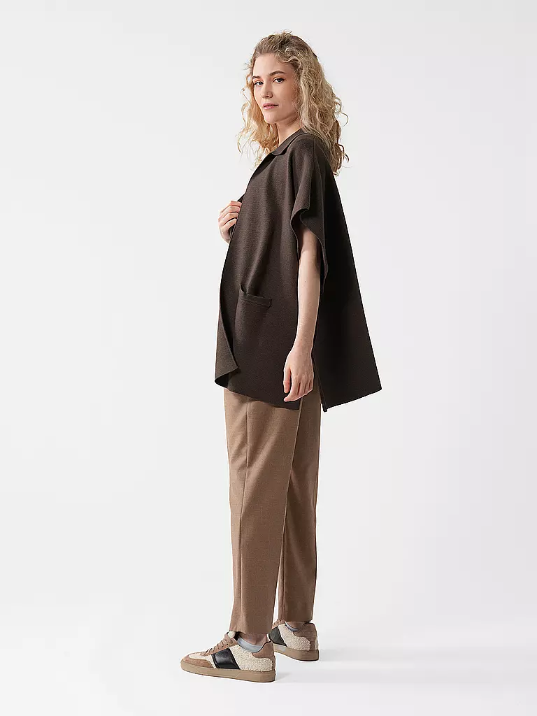 SOMEDAY Poncho - Cape BOLESI olive