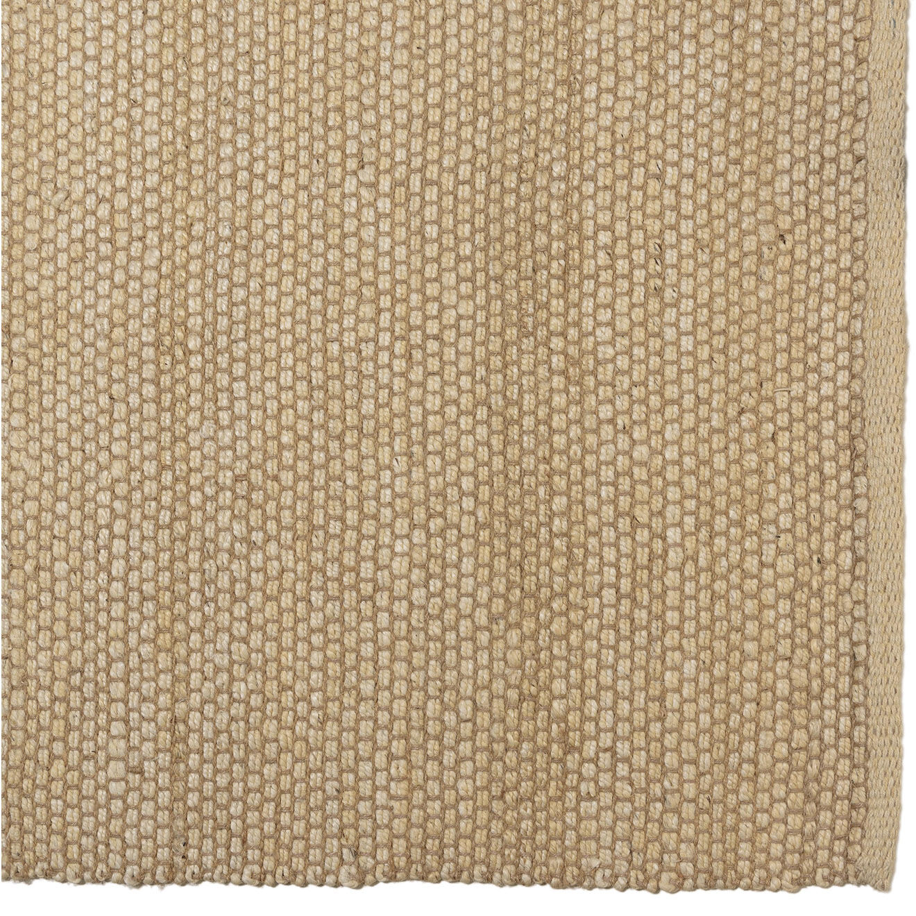 Macabane Tapis en Jute & Coton Quentin beige - 290x200 cm