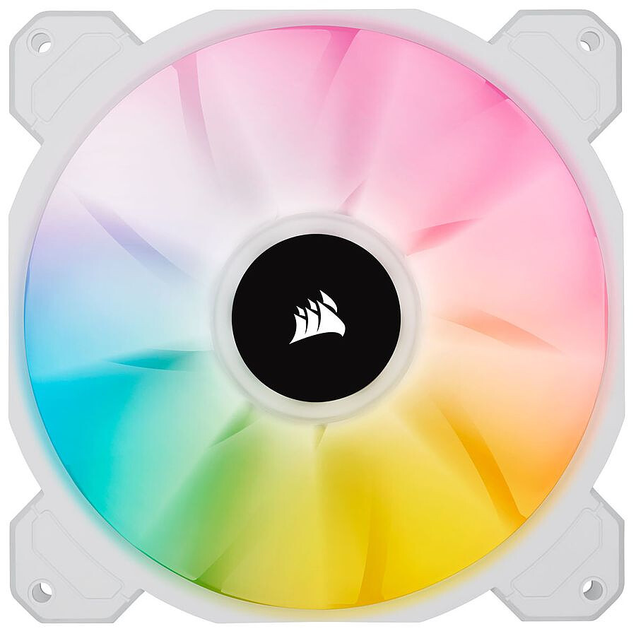 Corsair SP140 RGB ELITE - Dual Pack + Ligthing Node CORE - Blanc