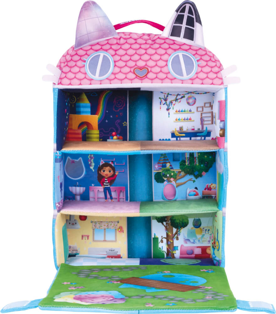 Gabby‘s Dollhouse, Spielhaus mit 3 Figuren und Lift, ca. 36 cm