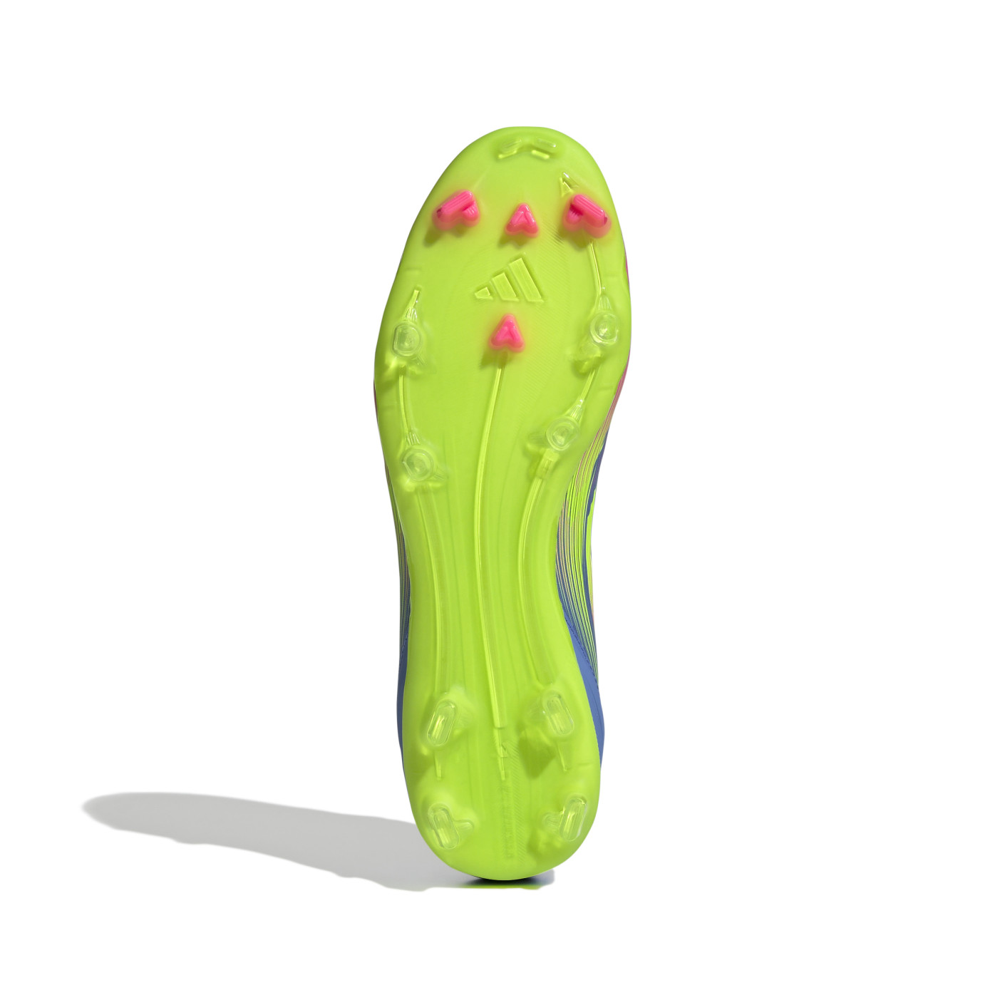 Adidas F50 League Gras / Kunstgras Voetbalschoenen (MG) Blauw Neongeel Roze