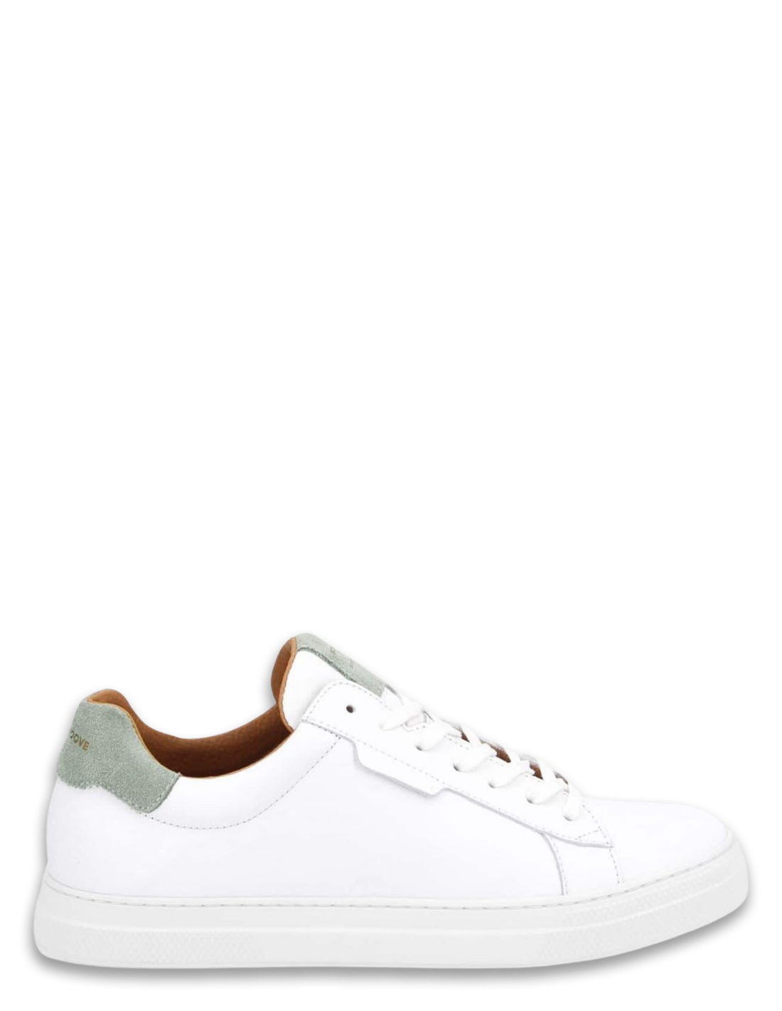 schmoove Baskets de ville homme spark clay cuir blanc/gris