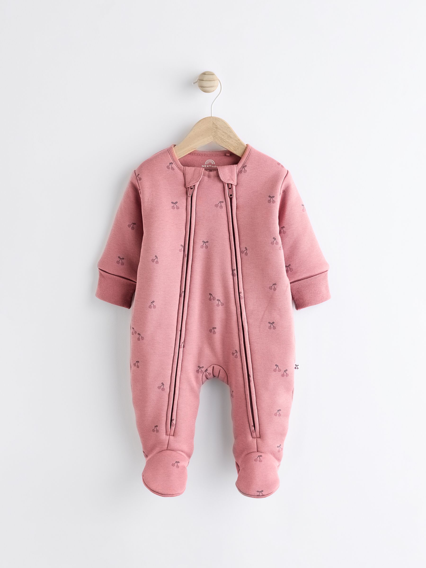 Roze kers - 2.5 TOG gewatteerde babypyjama
