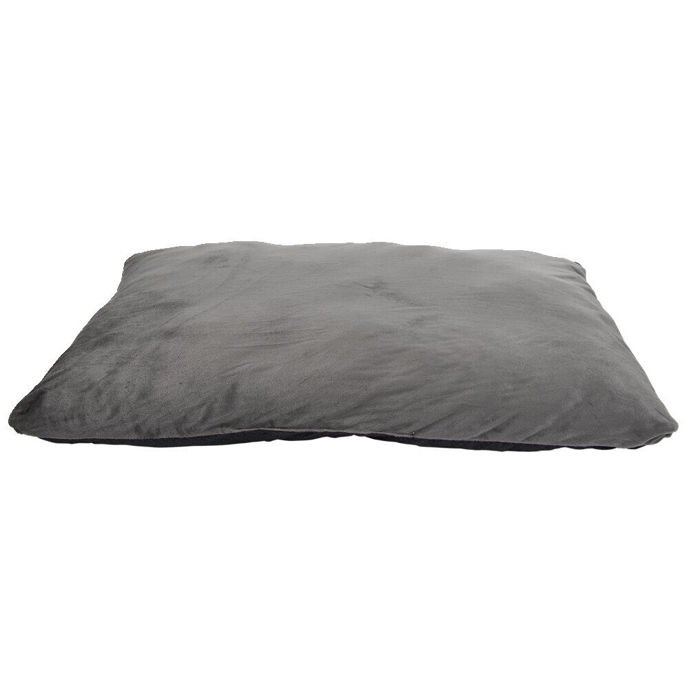 Couchage pour animal housse amovible polyester gris 75x55x8cm