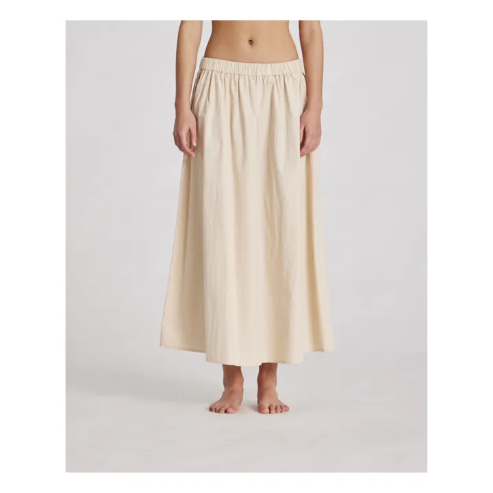 GAI+LISVA Jupe Astrid Popeline de Coton Bio | Sable